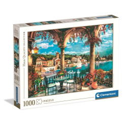 PUZZLE 1000 EL HQ  BALCONY VIEW OF LAKE COMO Outlet