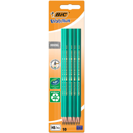 OŁÓWEK BEZ GUMKI HB BIC EVOLUTION ORIGINAL 650  BLISTER 10 SZT. OUTLET
