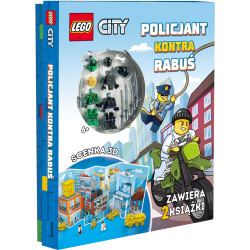 LEGO City. Policjant kontra Rabuś + 2 Figurki + Scenka 3D Outlet