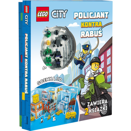 LEGO City. Policjant kontra Rabuś + 2 Figurki + Scenka 3D Outlet