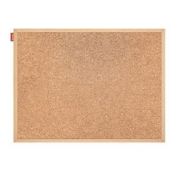 TABLICA KORKOWA MEMOBE RAMA DREWNIANA 60X40 CM
