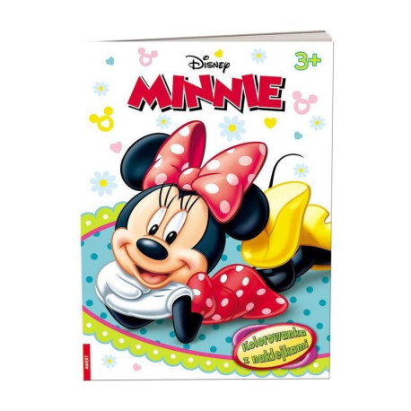 MINNIE KOLOROWANKA Z NAKLEJKAMI 3+