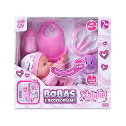 LALKA NATALIA BOBAS Z AKCESORIAMI 30 CM Outlet