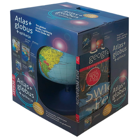 PAKIET EDUKACYJNY GLOBUS POLITYCZNY + ATLAS GEOGRAFICZNY ŚWIATA Outlet