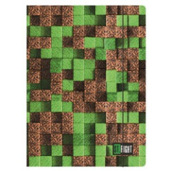 TECZKA A4 Z GUMKĄ PIXEL CUBES 