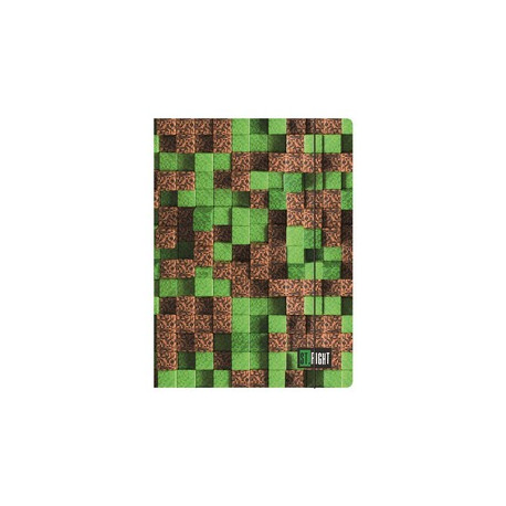 TECZKA A4 Z GUMKĄ PIXEL CUBES 