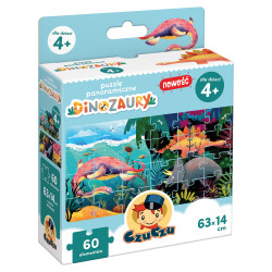 PUZZLE 60 PANORAMICZNE DINOZAURY CZUCZU Outlet