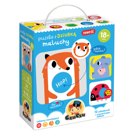 PUZZLE Z DZIURKĄ MALUCHY CZUCZU Outlet
