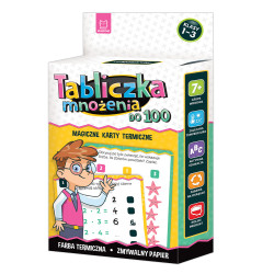 TABLICZKA MNOŻENIA DO 100. MAGICZNE KARTY TERMICZNE Outlet