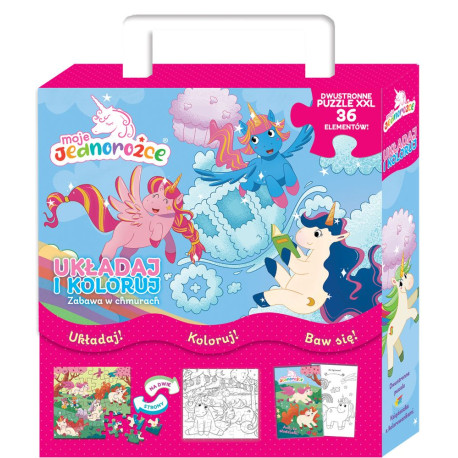 MOJE JEDNOROŻCE. UKŁADAJ I KOLORUJ Outlet