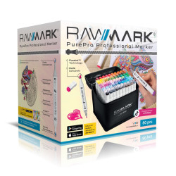 PROMARKERY ALKOHOLOWE RAWMARK PUREPRO W ETUI ZE STELAŻEM 80 KOLORÓW Outlet