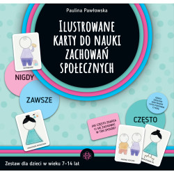 ILUSTROWANE KARTY DO NAUKI ZACHOWAŃ SPOŁECZNYCH ZESTAW DLA DZIECI W WIEKU 7–14 LAT Outlet