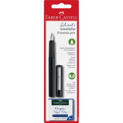 PIÓRO WIECZNE FABER-CASTELL SZKOLNE CARBON LOOK + 6 NABOI Outlet