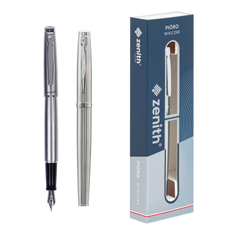 PIÓRO WIECZNE STALOWE ZENITH 60 CLASSIC SILVER W ETUI Outlet