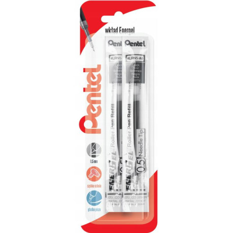 CZARNY WKŁAD DO CIENKOPISÓW KULKOWYCH ENERGEL 2 SZTUKI PENTEL Outlet