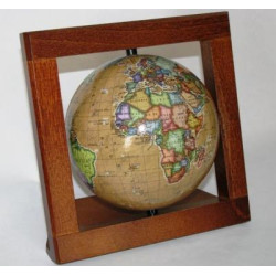 GLOBUS 110 RETRO W DREWNIANEJ RAMCE