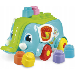 MIĘKKIE KLOCKI SENSORYCZNE WÓZEK SŁONIK CLEMENTONI Outlet