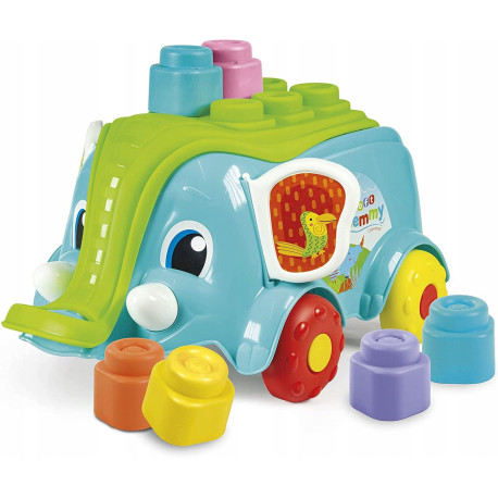 MIĘKKIE KLOCKI SENSORYCZNE WÓZEK SŁONIK CLEMENTONI Outlet