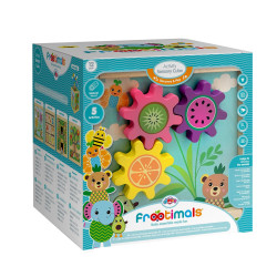 KOSTKA AKTYWNOŚCI SENSORYCZNEJ DREWNIANA FROOTIMALS 22X22X44CM Outlet