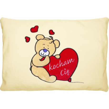 PLUSZOWA PODUSZKA "KOCHAM CIĘ" 23x34cm 