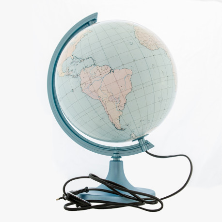 Konturowy Globus 250 mm Podświetlany – Do Pisania Markerami Outlet