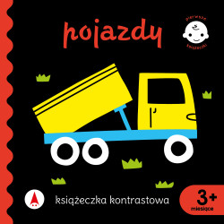 POJAZDY. KSIĄŻECZKA KONTRASTOWA. PIERWSZE KSIĄŻECZKI