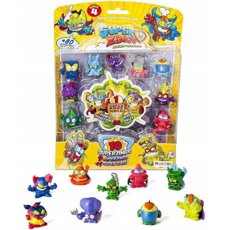 SUPER ZINGS RIVALS OF KABOOM ZESTAW 10 FIGUREK SERIA 4 3+ OUTLET