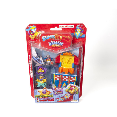 SUPERTHINGS SLIDER RAMPA I 4 FIGURKI KAZOOM KIDS BLISTER MIX WZORÓW Outlet