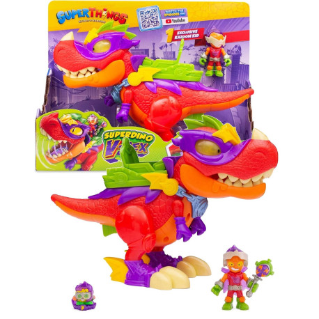 SUPER THINGS ZINGS SUPERDINO V-REX DINOZAUR FIGURKA POJAZD Outlet Dźwięk