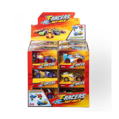 T-RACERS MIX ‘N RACE WINDOWS BOX CAR 1SZT. MIX Outlet