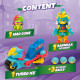 Super Things Zings Superthings Pojazd TURBO ICE + Kazoom KID Figurki OUTLET