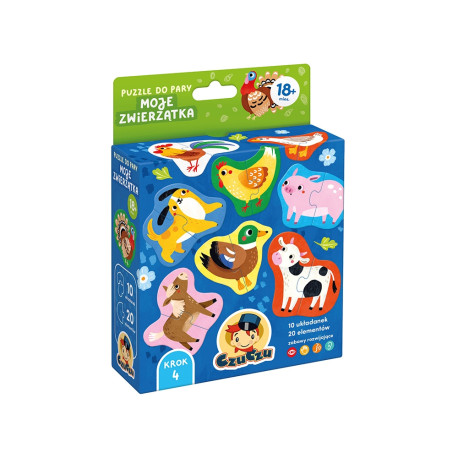 PUZZLE DO PARY MOJE ZWIERZĄTKA CZUCZU