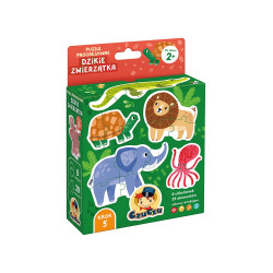 PUZZLE PROGRESYWNE DZIKIE ZWIERZĄTKA CZUCZU