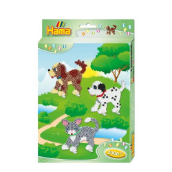 PIESKI I KOTKI UKŁADANKA Z  KORALIKÓW ZESTAW KREATYWNY HAMA 5+ OUTLET