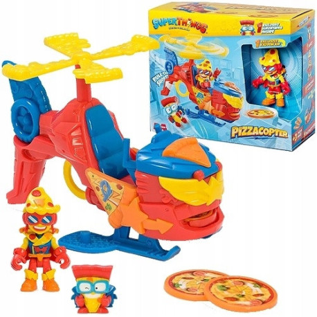 Zestaw super zings figurki + helikopter seria SuperThings Pizzacopter 3+ Outlet