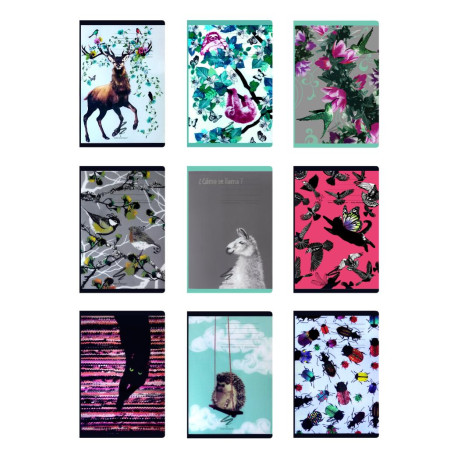 Narcissus Zeszyt A4 PP Fun II czysty 60 kartek MIX WZORÓW