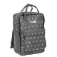 Plecak młodzieżowy Paso szary w białe gwiazdki 