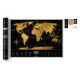 MAPA ZDRAPKA ŚWIAT TRAVEL MAP BLACK WORLD Outlet
