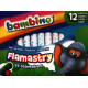 FLAMASTRY ZE STEMPELKAMI BAMBINO  12 KOLORÓW