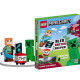 LEGO MINECRAFT ALEX KONTRA CREEPER + SCENKA + Klocki