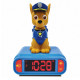 Lexibook Psi Patrol Chase 3D Budzik - Zegar z lampką nocną i dzwonkami OUTLET