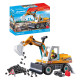 Playmobil 71749 Duża Koparka Action Heroes + Figurka Robotnika OUTLET