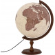 Globus Antyczny 32 cm Podświetlany Drewniany Stojak Dekoracyjny
