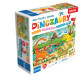 Dinozaury Maxi układanka z cyferkami 24 el 90x60 cm puzzle edukacyjne Outlet