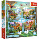 PUZZLE 4W1 (12,15,20,24) WYJĄTKOWE DINOZAURY 34609 Outlet
