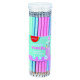OŁÓWEK HB TRÓJKĄTNY DREWNIANY Z GUMKĄ KEYROAD PASTEL  mix kolorów 1 szt.