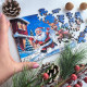 Puzzle drewniane - Christmas - Święty Mikołaj i Renifer - 50 el. Outlet