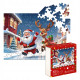 Puzzle drewniane - Christmas - Święty Mikołaj i Renifer - 50 el. Outlet