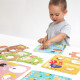 CzuCzu Układanki z dziurką Wieś Puzzle Edukacyjne 2+ Zwierzęta Farma