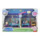 Świnka Peppa Szkoła Zestaw TM Toys Domek Walizka Figurki Dźwięk 3+